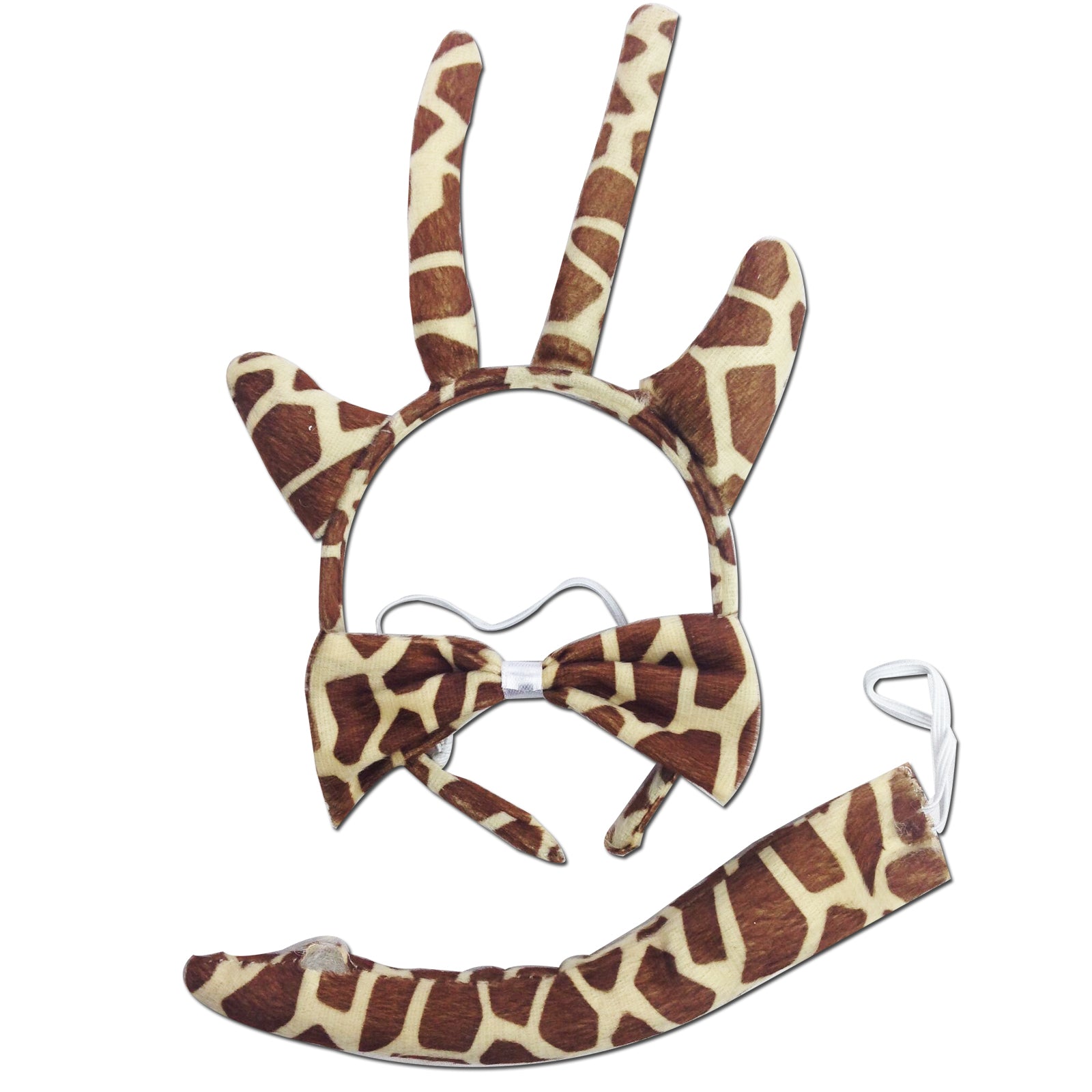 3pcs Set Animal Costume Dress Up Party Bow Tie Tail Ears Book Week - Giraffe V563-3PRTYCOSTUME-GIRAFFE