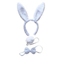 3pcs Set Animal Costume Dress Up Party Bow Tie Tail Ears Book Week - White Rabbit V563-3PRTYCOSTUME-WHTRABBIT