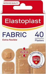 Elastoplast Fabric Extra Flexible Plaster, Pack of 40 V563-4005800237508