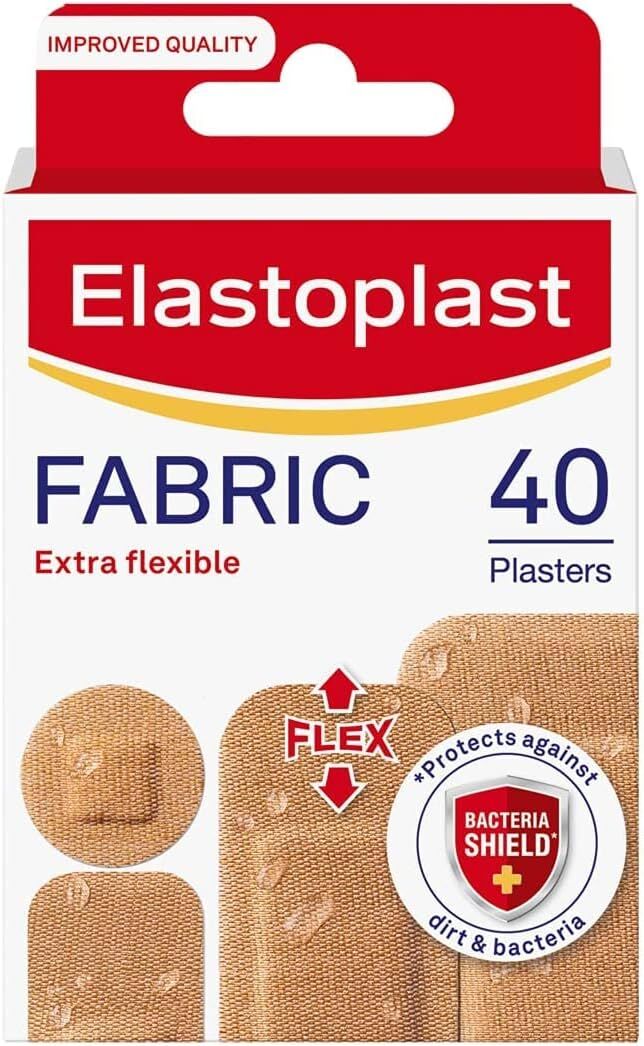Elastoplast Fabric Extra Flexible Plaster, Pack of 40 V563-4005800237508