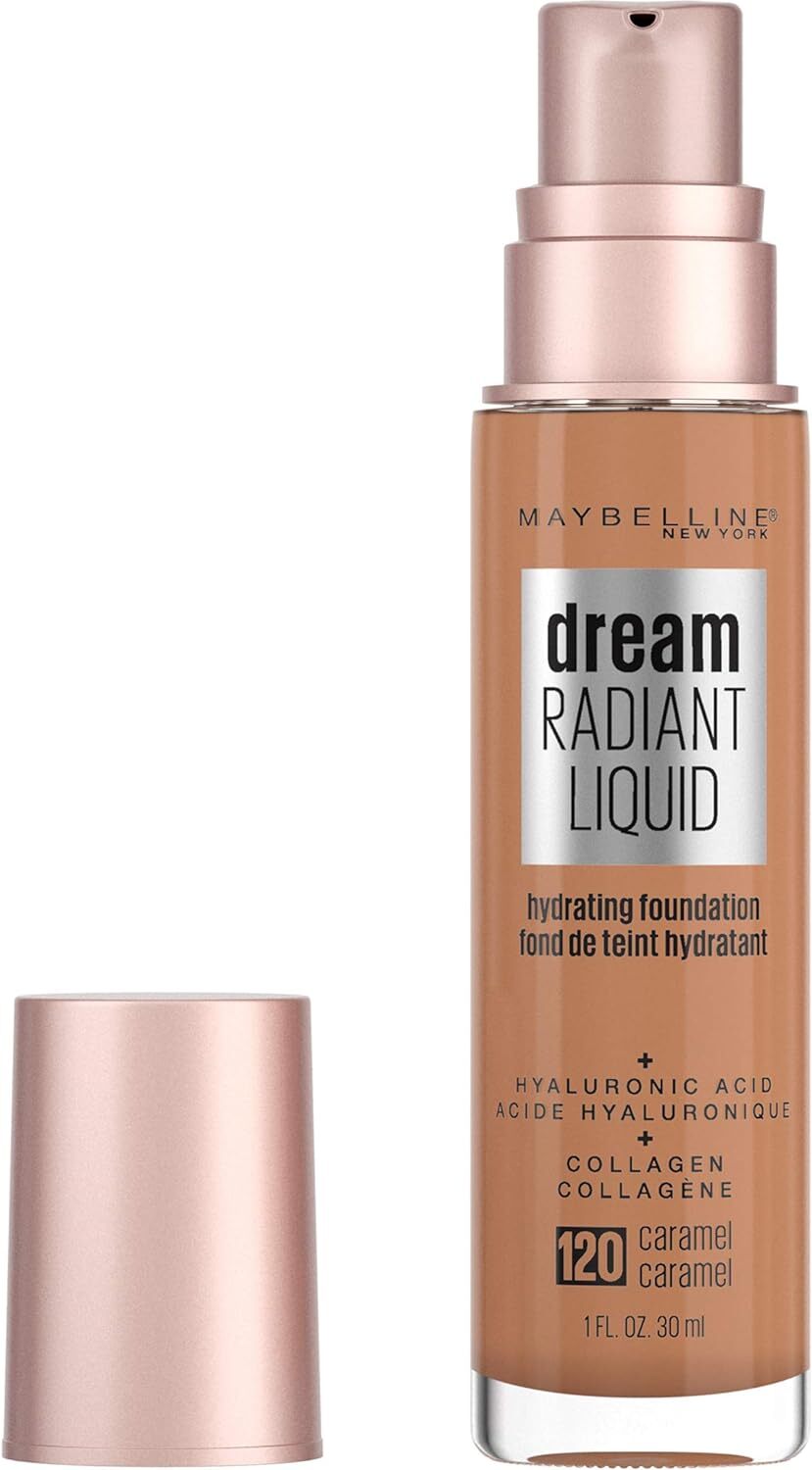 Maybelline Dream Radiant Liquid Hydrating Foundation w Collagen - Caramel 120 V563-41554579185