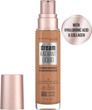Maybelline Dream Radiant Liquid Hydrating Foundation w Collagen - Caramel 120 V563-41554579185