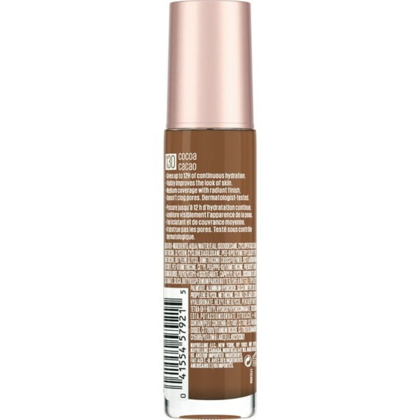 Maybelline Dream Radiant Liquid Foundation Makeup, 130 Cocoa, 1 fl oz V563-41554579215
