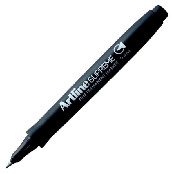 1x Artline Supreme Permanent Markers 0.4mm - Black V563-4549441009402