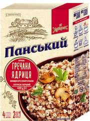 400g Sachets Ukrainian Buckwheat Groats Roasted Kasha GMO Free (4x100g) Grechka V563-4820211661656