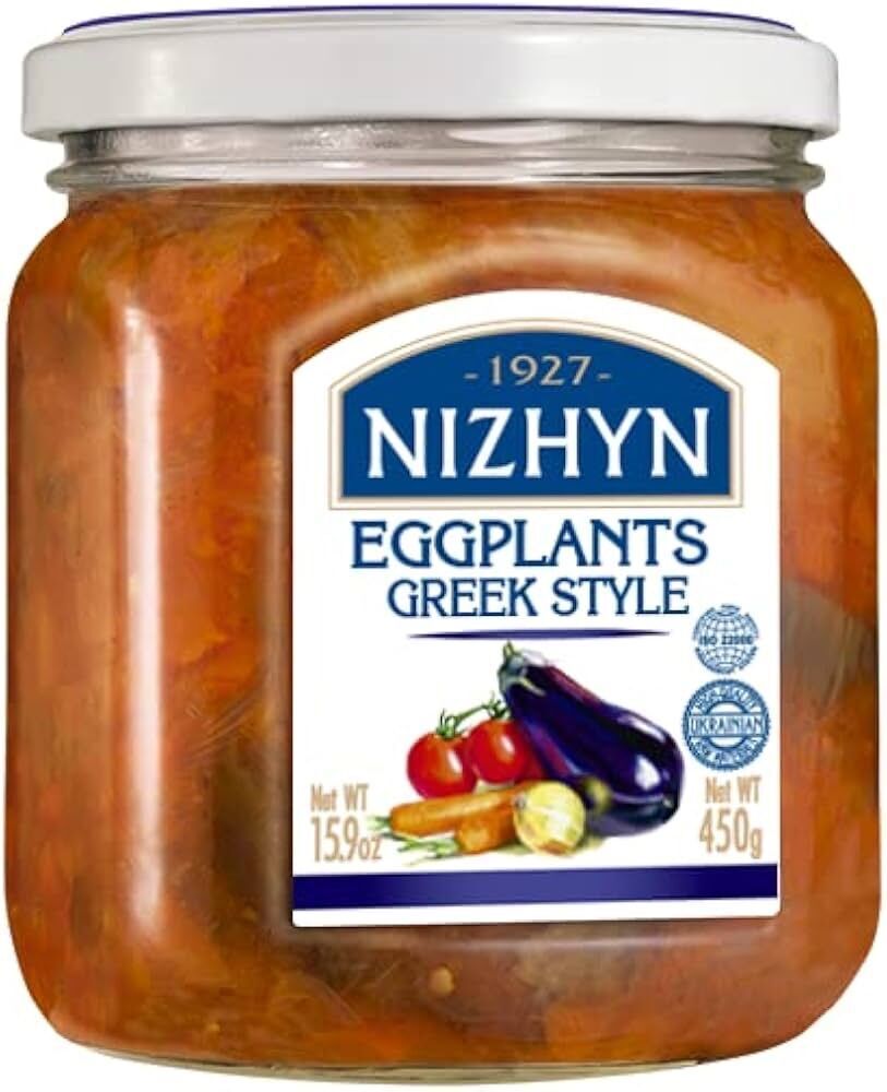 450g Ukrainian Roasted Greek Style Eggplant Spread Baklazhan Po Gretsky V563-4823006802418