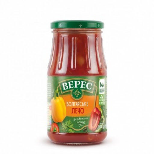 VERES 500g Bulgarian Lecho Roasted Capsicum Peppers & Tomato Relish Spread V563-4823105400737