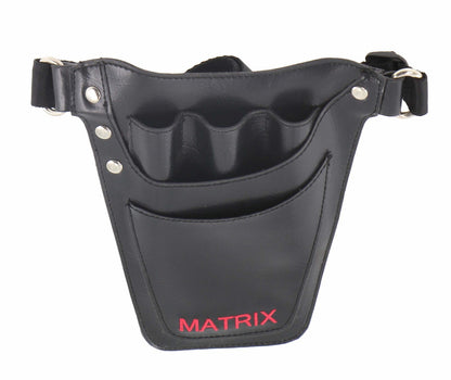 MATRIX Leather Tool Belt Barber Hairdressing Pouch Scissor Waist Pouch Bag V563-4951920-MATRIX-BLK