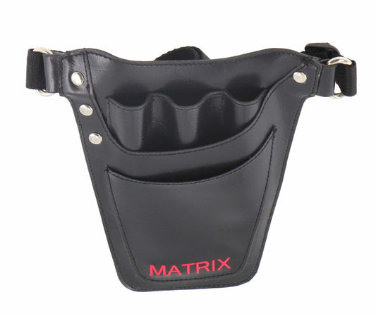 MATRIX Leather Tool Belt Barber Hairdressing Pouch Scissor Waist Pouch Bag V563-4951920-MATRIX-BLK