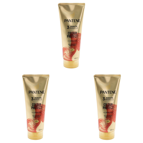3x Pantene 400ml 3 Minute Miracle Colour w Oxiblock Intensive Conditioner V563-4987176043290-3PCS