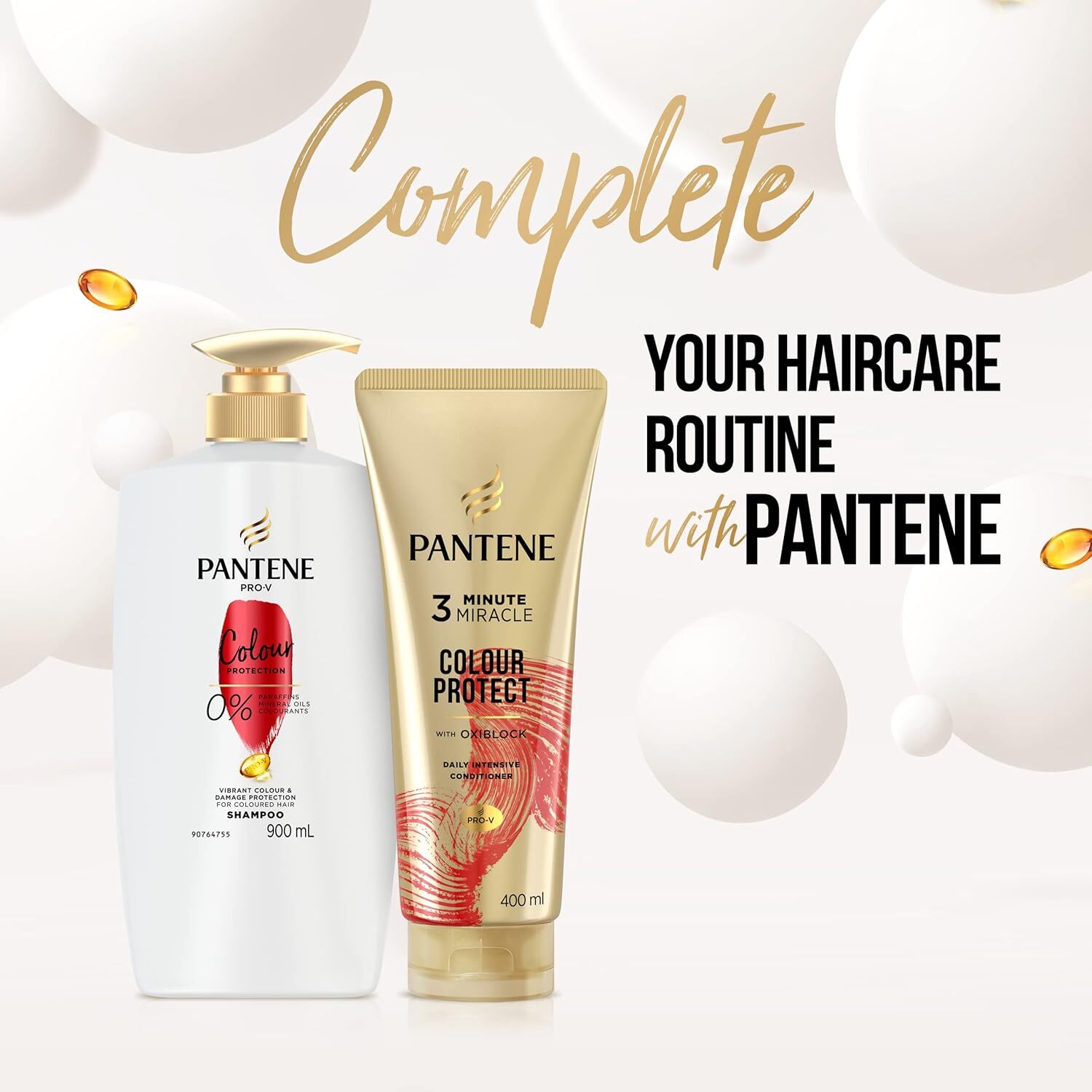 3x Pantene 400ml 3 Minute Miracle Colour w Oxiblock Intensive Conditioner V563-4987176043290-3PCS