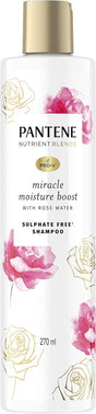 Pantene Pro-V Nutrient Blends Miracle Moisture Boost Shampoo 270ml - Rose Water V563-4987176090089