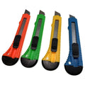 4pcs BOX CUTTER Knife Retractable Blade Utility Razor Durable Opener 10.8mm V563-4BOXCUTTERS