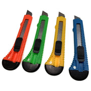 4pcs BOX CUTTER Knife Retractable Blade Utility Razor Durable Opener 10.8mm V563-4BOXCUTTERS