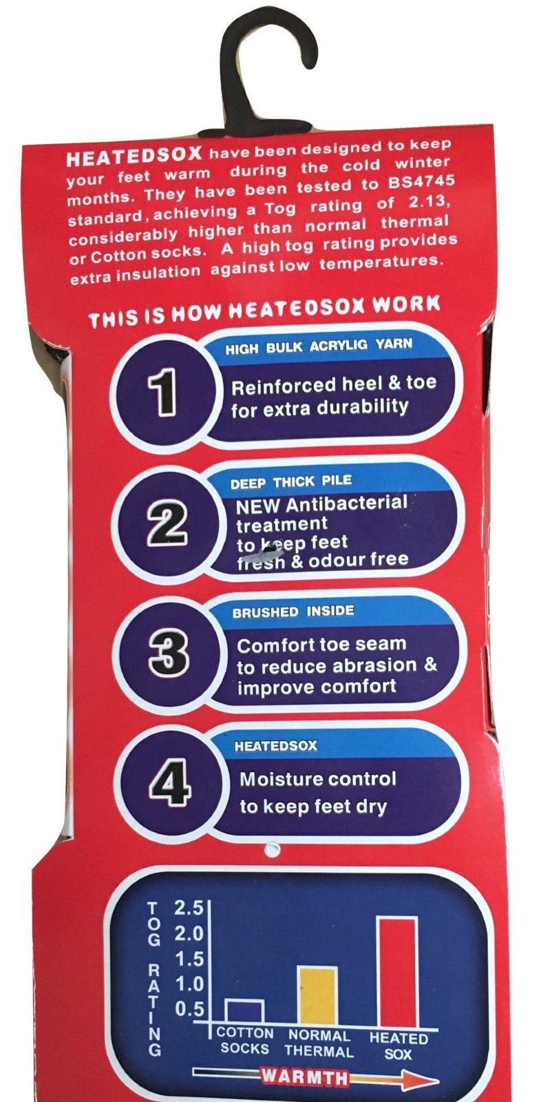 4 Pairs Mens THERMAL HEATED SOCKS Warm Winter Comfort Mens Work Sox Ski BULK - 6-11 UK V563-4MHSOX-6-11UK