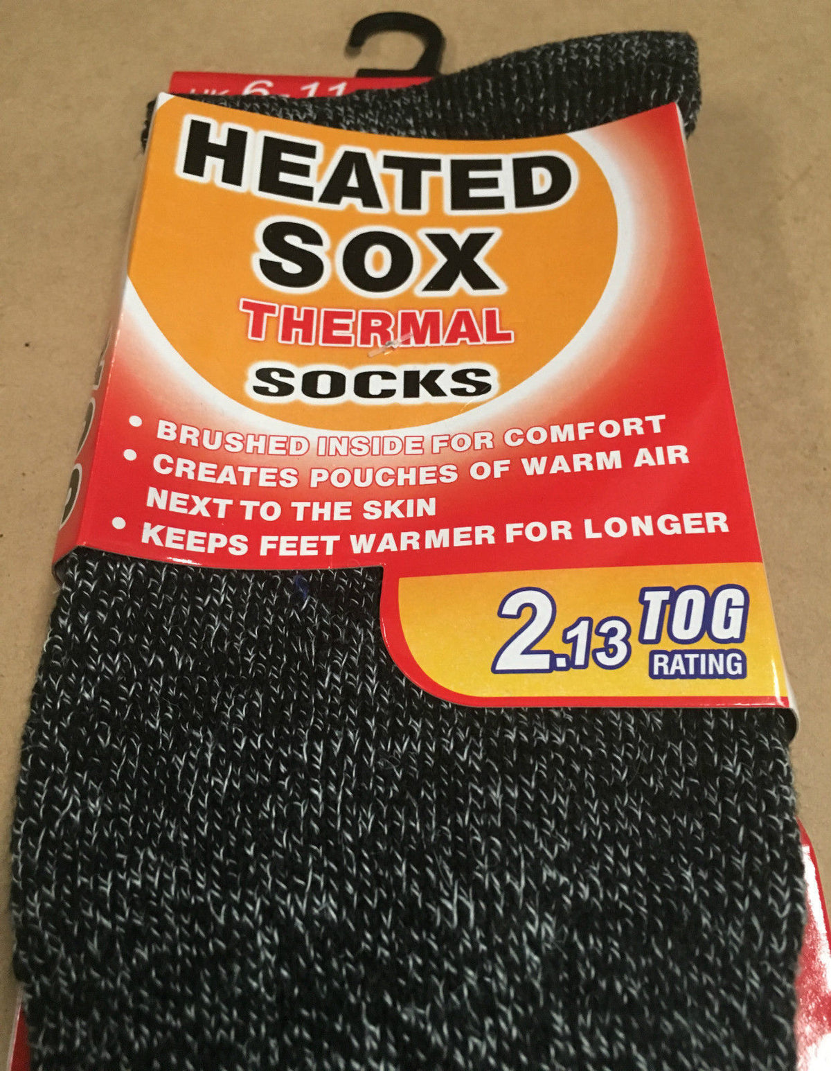 4 Pairs Mens THERMAL HEATED SOCKS Warm Winter Comfort Mens Work Sox Ski BULK - 6-11 UK V563-4MHSOX-6-11UK