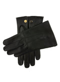 Dents Mens Sandhurst Three-Point Leather Unlined Officers Gloves in Black - 7.5 V563-5-1027-BLACK-7_5
