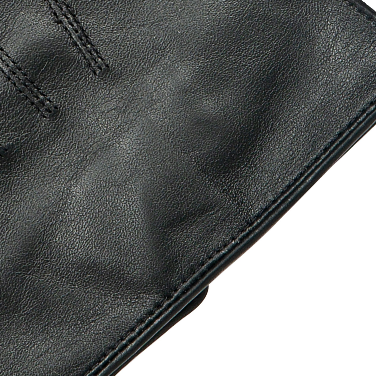 Dents Mens Sandhurst Three-Point Leather Unlined Officers Gloves in Black - 7.5 V563-5-1027-BLACK-7_5