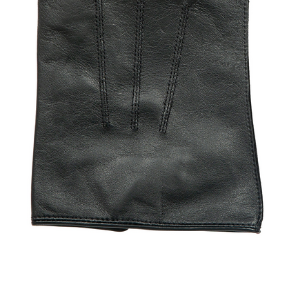 Dents Mens Sandhurst Three-Point Leather Unlined Officers Gloves in Black - 7.5 V563-5-1027-BLACK-7_5