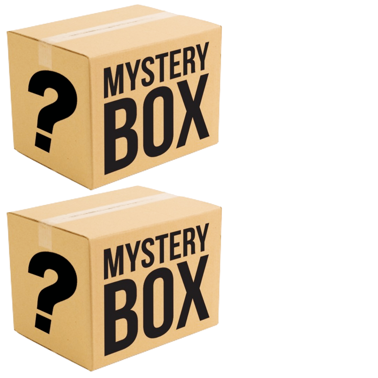 2 Boxes Mystery Box Set of Assorted Lucky Dip Random Products (Medium & Large Box) V563-50100DOLLARMYSTERYBOX