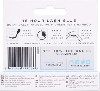 Eylure London Eyelashes 4.5ml 18 Hour Lash Glue Clear Finish V563-5011522155029