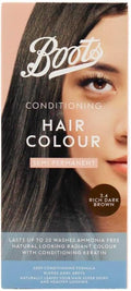 Boots Semi Permanent Hair Hair Colour, Rich Dark Brown 3.4 V563-5045096473173