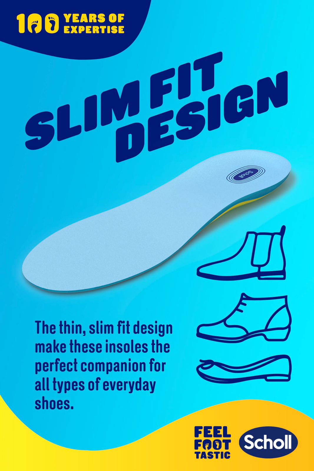 Scholl Gel Activ Insoles Everyday Women with Odour Control - One Size V563-5052197038033