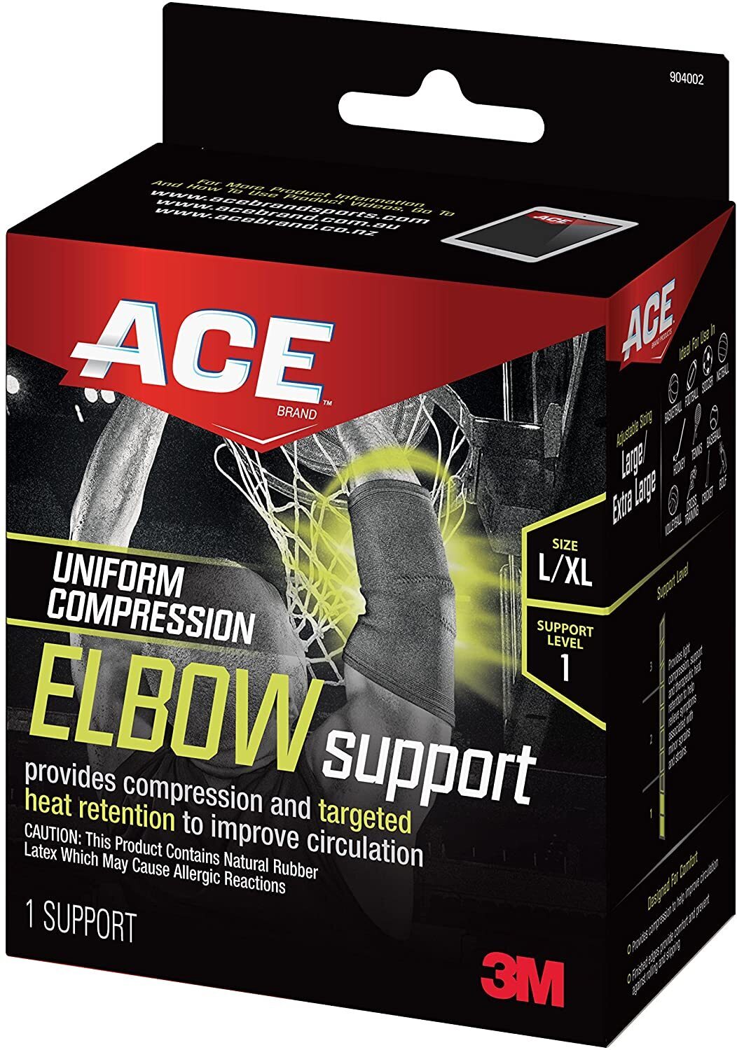 3M Ace Compression Elbow Support Sleeve, Large - X-Large V563-51131208957