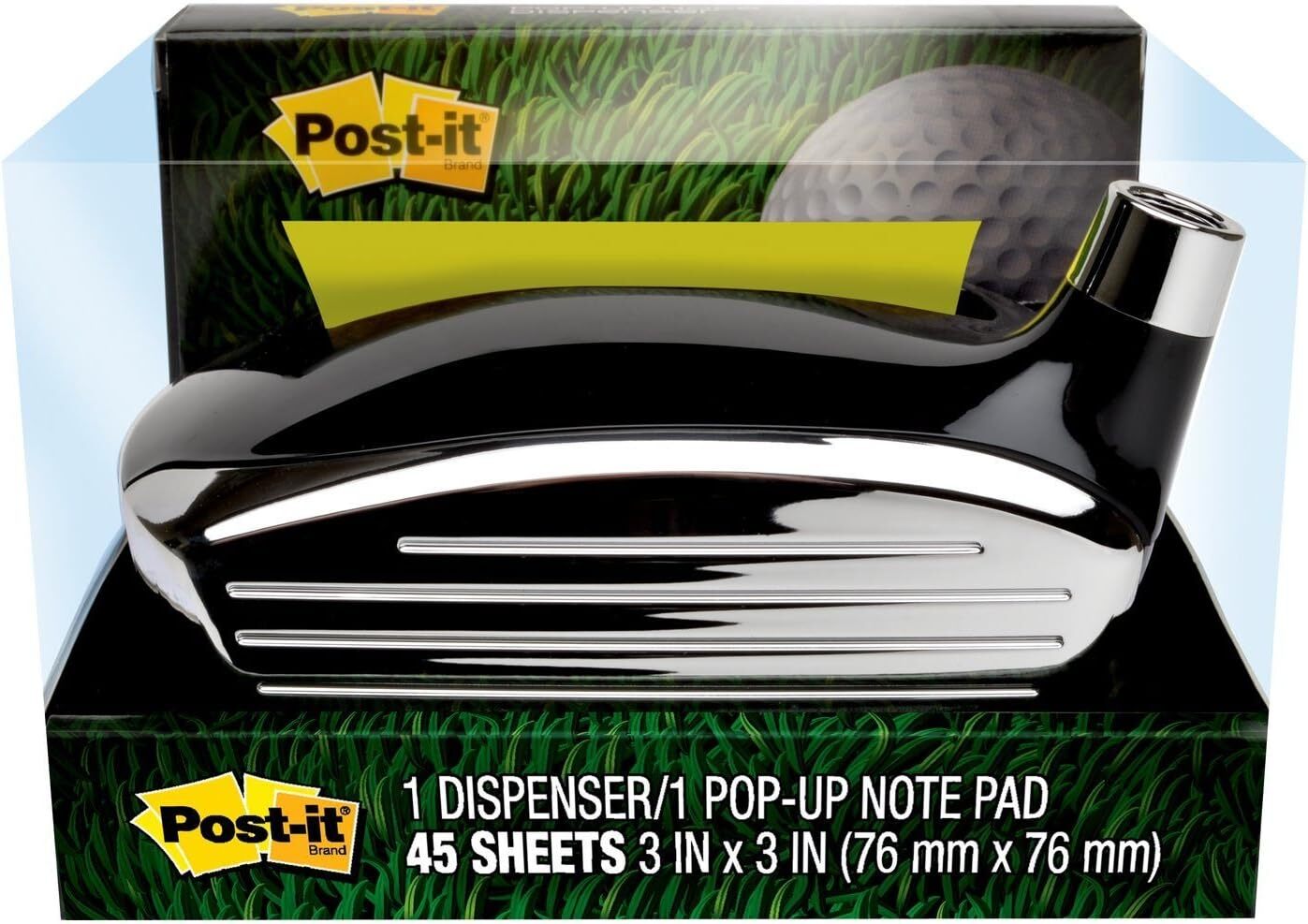 Post-it Pop-up Notes Golf Dispenser, 76x76mm, (GOLF-330) Stationary Notepad V563-51141395821