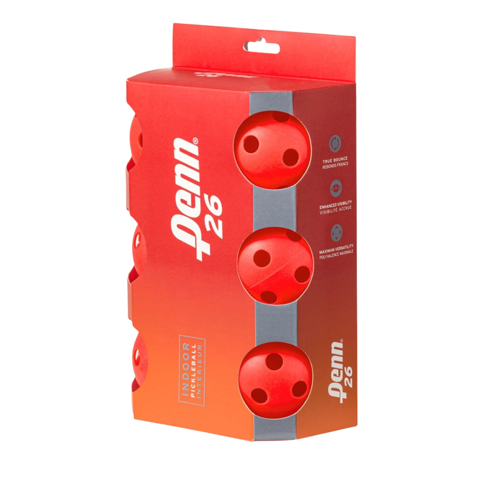 PENN 26 Indoor Pickleball Balls - 1 Pack of 6 Balls V563-557011