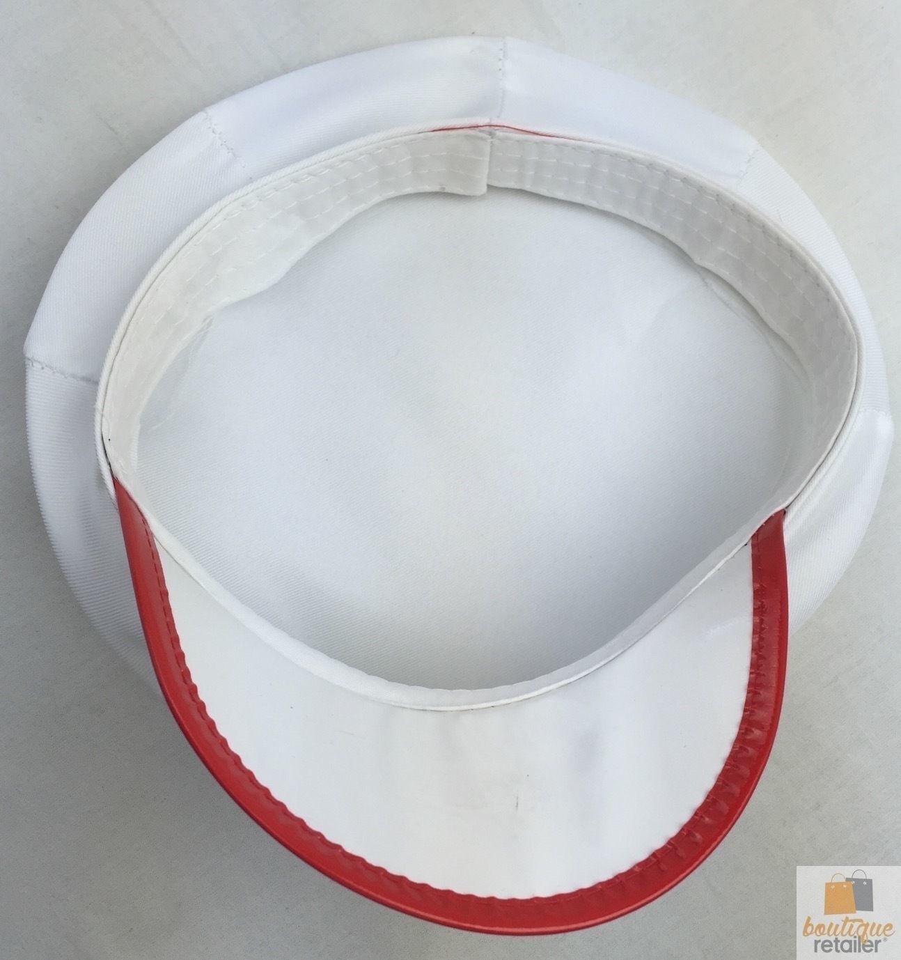 NURSE HAT Doctor Fancy Halloween Party Costume Accessory Cap - White/Red V563-60010