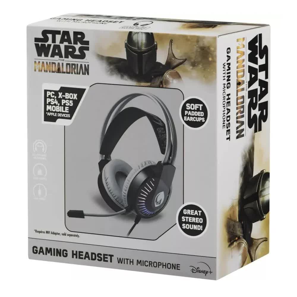 Star Wars the Mandalorian Gaming Headset Headphones Earphones with Microphone V563-6009545465477