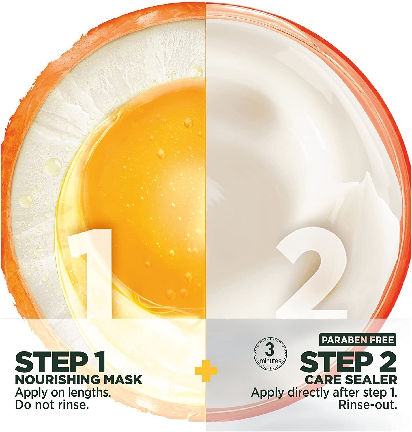 Garnier Fructis 15m L X2 Wonder Mask 2 Steps Nourishing Mask + Care Sealer V563-603084544615