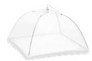 15" MESH FOOD COVER Kitchen BBQ Collapsible Lace Net Insect Fly Wasp Protection V563-61040