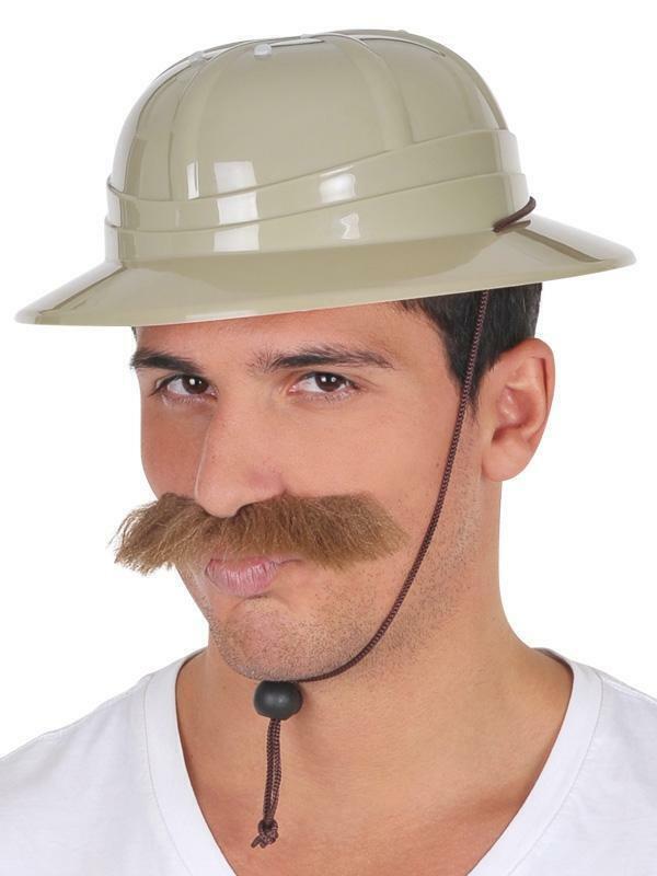 SAFARI HAT Camping Pith Helmet Solid African Hunter Jungle Costume Party V563-6107