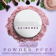 4.5" Jumbo Extra Large Powder Puff 100% Pure Cotton Soft Fluffy Washable For Makeup V563-631145993225