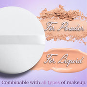 4.5" Jumbo Extra Large Powder Puff 100% Pure Cotton Soft Fluffy Washable For Makeup V563-631145993225