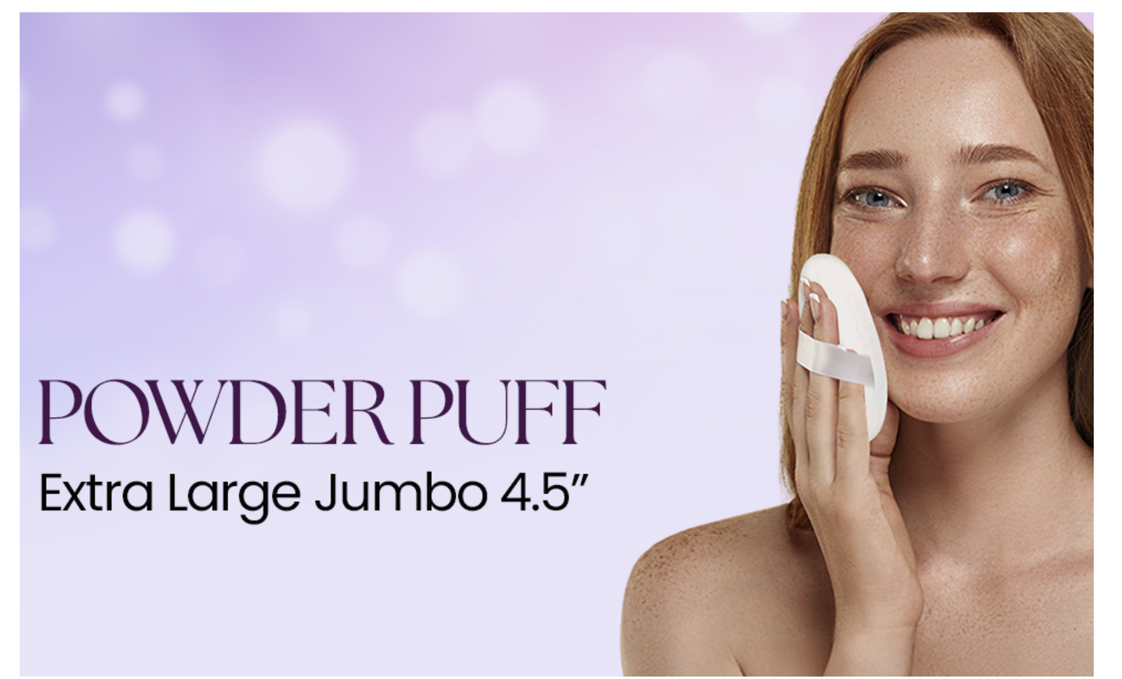 4.5" Jumbo Extra Large Powder Puff 100% Pure Cotton Soft Fluffy Washable For Makeup V563-631145993225
