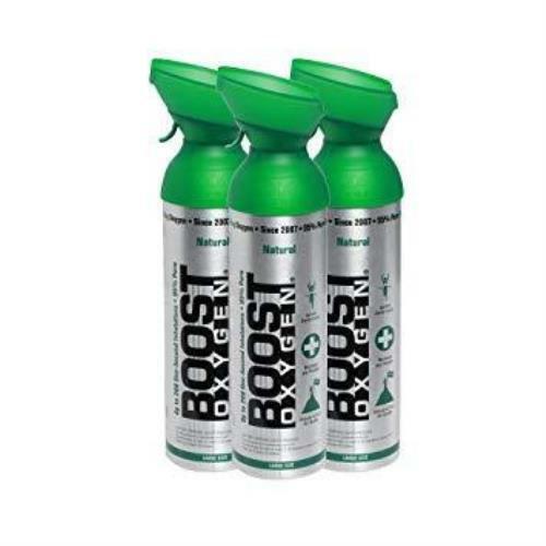 3pk 10 Litres of Boost Pure Oxygen in a Can Supplemental - 200 Breath (Large) V563-637866851516-3PCS