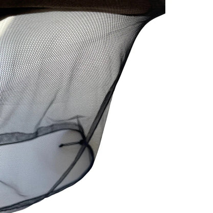 Deluxe MOSQUITO HAT NET Head Protector Bee Bug Mesh Mozzie Insect Fishing Fly - Black V563-6508001-BLACK