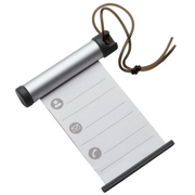 Funky Luggage Cylinder Tag Rollout Label for Address Details - Silver/Grey V563-66_788