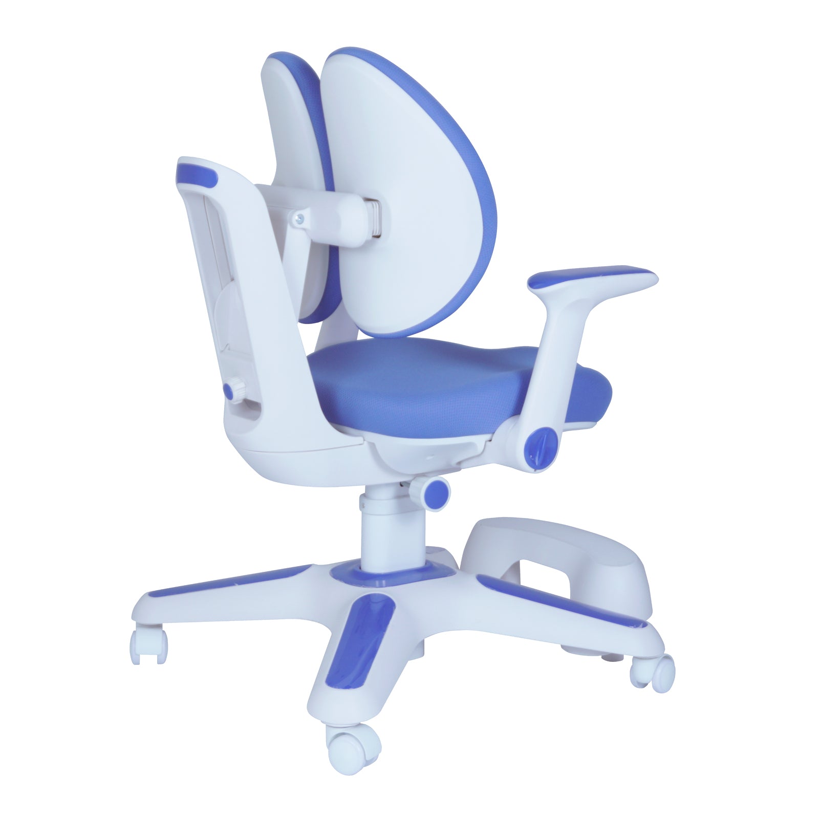 Ergonomic Children Kids Study Chair Set of 2 Height Adjustable - Blue V563-68303_2X