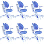 Ergonomic Children Kids Study Chair Set of 6 Height Adjustable - Blue V563-68303_6X