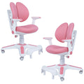 2x Ergonomic Children Kids Study Chairs Height Adjustable - Pink V563-68304_2X