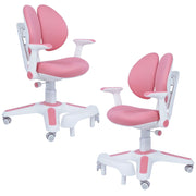 2x Ergonomic Children Kids Study Chairs Height Adjustable - Pink V563-68304_2X