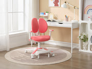 4x Ergonomic Children Kids Study Chairs Height Adjustable - Pink V563-68304_4X