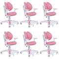 6x Ergonomic Children Kids Study Chairs Height Adjustable - Pink V563-68304_6X