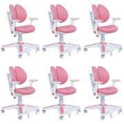 6x Ergonomic Children Kids Study Chairs Height Adjustable - Pink V563-68304_6X