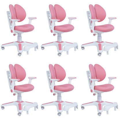 6x Ergonomic Children Kids Study Chairs Height Adjustable - Pink V563-68304_6X