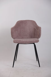Set of 6 Dining Chairs with Corduroy Cord Fabric in Pink V563-68405_3X